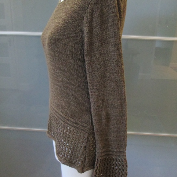 *SOLD* BCBG Max Azria Open Weave Long Bell Sleeve - Picture 2 of 7